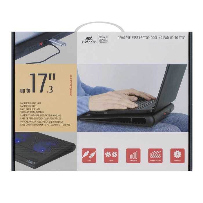 Rivacase 5557 Notebook Cooling Pad hasta 43,9cm (17.3 pulgadas) Rivacase 5557 Notebook Cooling Pad hasta 43,9cm (17.3 pulgadas)