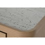 DKD Home Decor Cómoda Travertino Gris Claro con Mármol