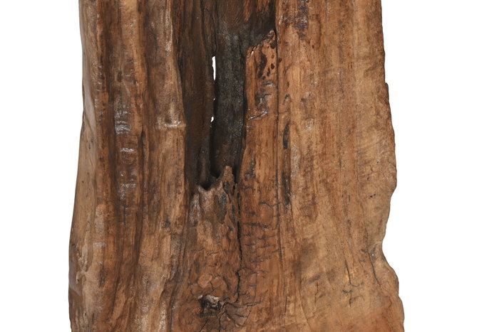 DKD Home Decor Escultura Teca Tallada Marrón 28x20x137 cm