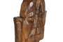 DKD Home Decor Escultura Teca Tallada Marrón 28x20x137 cm