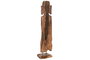 DKD Home Decor Escultura Teca Tallada Marrón 28x20x137 cm
