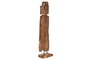 DKD Home Decor Escultura Teca Tallada Marrón 28x20x137 cm