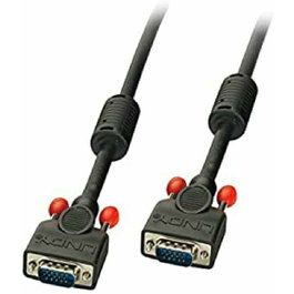 Lindy 36376 Cable VGA (D-Sub) 7.5 m, Negro, para Monitor o Proyector