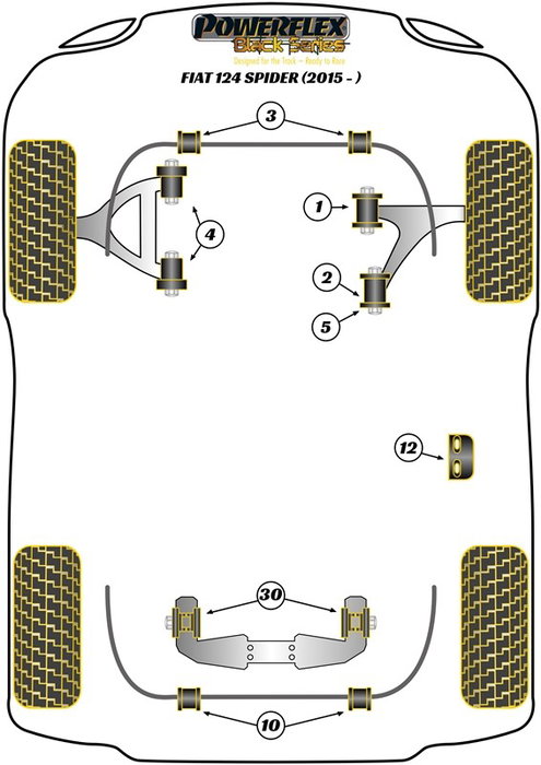Powerflex Soporte Trasero Diferencial Insert PFR36-630