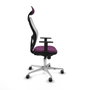 PIQUERAS Y CRESPO Silla de oficina Jorquera Morado y Blanco