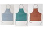 DKD Home Decor Delantal Basicos Azul Celeste Marron 0.5 x 80 x 70 cm (12 Unidades)