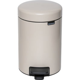 Brabantia Newicon Cubo de basura con pedal 3 L Soft Beige