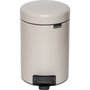 Brabantia Newicon Cubo de basura con pedal 3 L Soft Beige