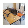 Ergotron LX Series 45-245-224 Soporte Dual para 2 Pantallas, Brazo Articulado, 18.1 kg Capacidad, 27", Ajuste de Altura, VESA 100x100, Montaje en Mesa, Negro
