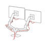 Ergotron LX Series 45-245-224 Soporte Dual para 2 Pantallas, Brazo Articulado, 18.1 kg Capacidad, 27", Ajuste de Altura, VESA 100x100, Montaje en Mesa, Negro