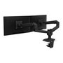 Ergotron LX Series 45-245-224 Soporte Dual para 2 Pantallas, Brazo Articulado, 18.1 kg Capacidad, 27", Ajuste de Altura, VESA 100x100, Montaje en Mesa, Negro