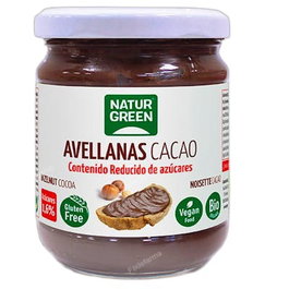 Naturgreen Crema de Avellanas y Cacao Sin Azúcares Añadidos, 350g