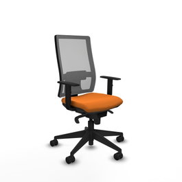 PIQUERAS Y CRESPO Silla de oficina Horna Naranja y Gris