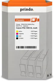 Prindo Multipack de tinta Classic XL Negro, Cian, Magenta, Amarillo