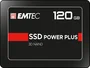 Emtec X150 Power Plus ECSSD120GX150 - Disco SSD 120 GB 2.5" SATA III, 3D NAND, hasta 520 MB/s lectura, actualización PC