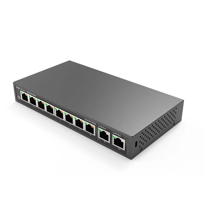 Ruijie Networks RG-ES110D-P Switch No Administrado con 8 Puertos PoE+