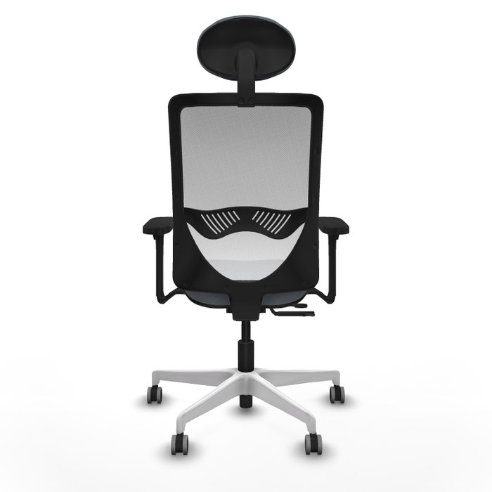 PIQUERAS Y CRESPO Silla de oficina Zulema con mecanismo Sincro/Traslack, Gris y Blanco PIQUERAS Y CRESPO Silla de oficina Zulema con mecanismo Sincro/Traslack, Gris y Blanco