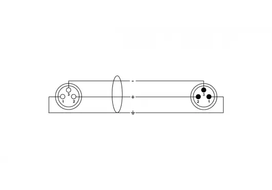 Cordial Cable Dmx Xlr De 3 Pines De 50 Cm