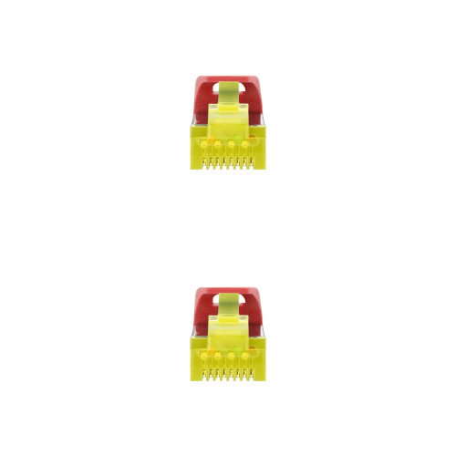 Nanocable 10.20.1901-R Cable de Red Latiguillo RJ45 LSZH Cat.6A SFTP AWG26, Rojo, 1.0 m