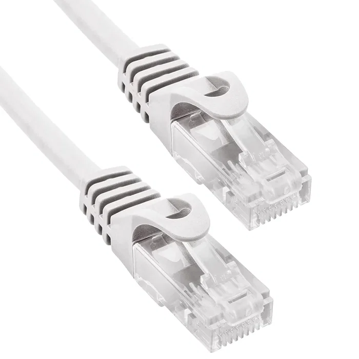 Phasak Cable de Red PHK 1520 Cat.6 UTP, Conductor CCA (Aluminio Recubierto de Cobre), RJ45 Macho a RJ45 Macho, Gris, 20 Metros
