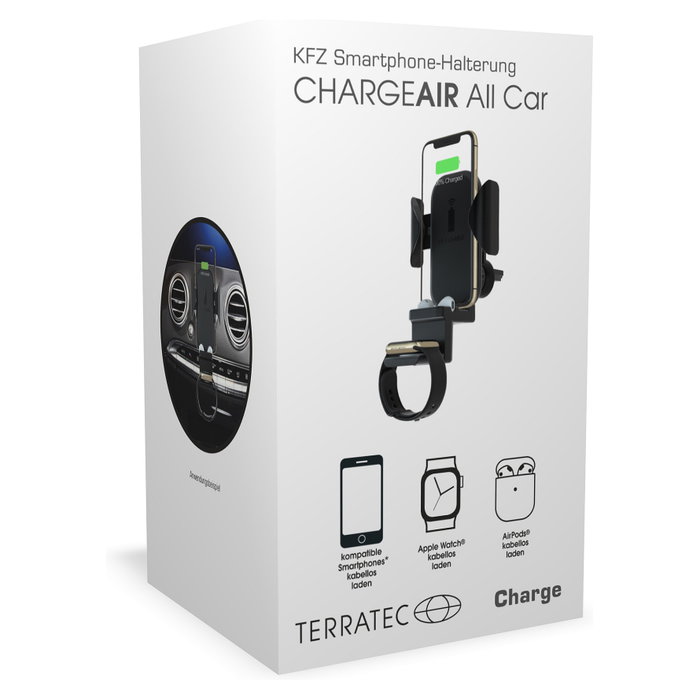 Terratec ChargeAir All Car Soporte Activo para Coche con Cargador