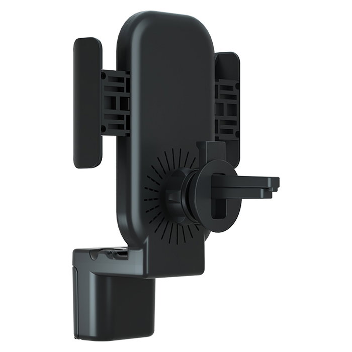 Terratec ChargeAir All Car - Soporte Activo de Coche con Cargador Inalámbrico para Smartphone y Reloj Inteligente