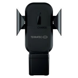Terratec ChargeAir All Car - Soporte Activo de Coche con Cargador Inalámbrico para Smartphone y Reloj Inteligente