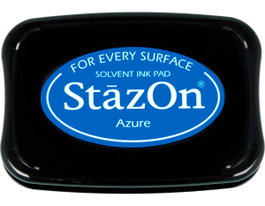Tsukineko Almohadilla de tinta STAZON azul celeste