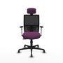 PIQUERAS Y CRESPO Silla de oficina Yunquera con mecanismo Sincro, Morado y Negro