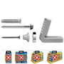 Celo Bolsa de 2 fijaciones horizontal de WC mediante angular de nylon