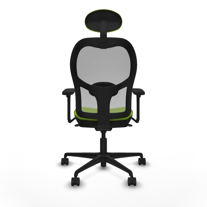 PIQUERAS Y CRESPO Silla de oficina Jorquera con mecanismo Sincro, Pistacho y Gris