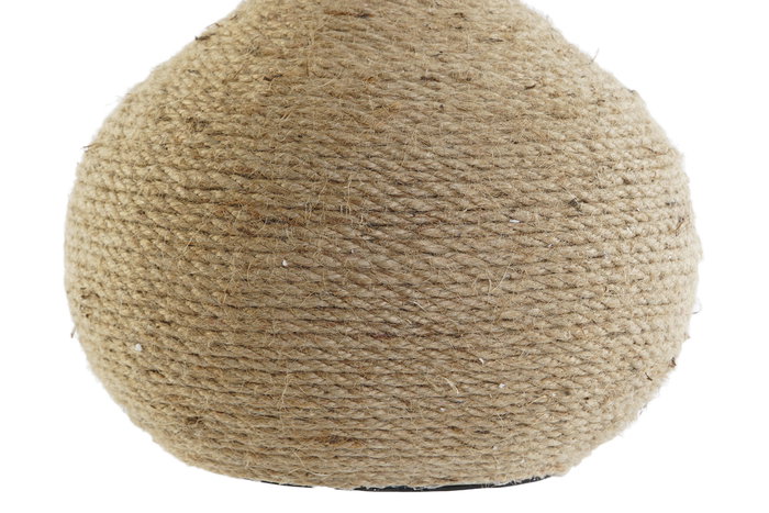 Lámpara de mesa DKD Home Decor 28 x 28 x 42 cm Beige Marrón Cuerda 220 V 50 W Dolomita