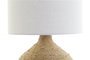 Lámpara de mesa DKD Home Decor 28 x 28 x 42 cm Beige Marrón Cuerda 220 V 50 W Dolomita