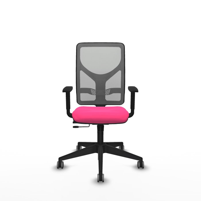 PIQUERAS Y CRESPO Silla de oficina Motilla Rosa y Gris PIQUERAS Y CRESPO Silla de oficina Motilla Rosa y Gris