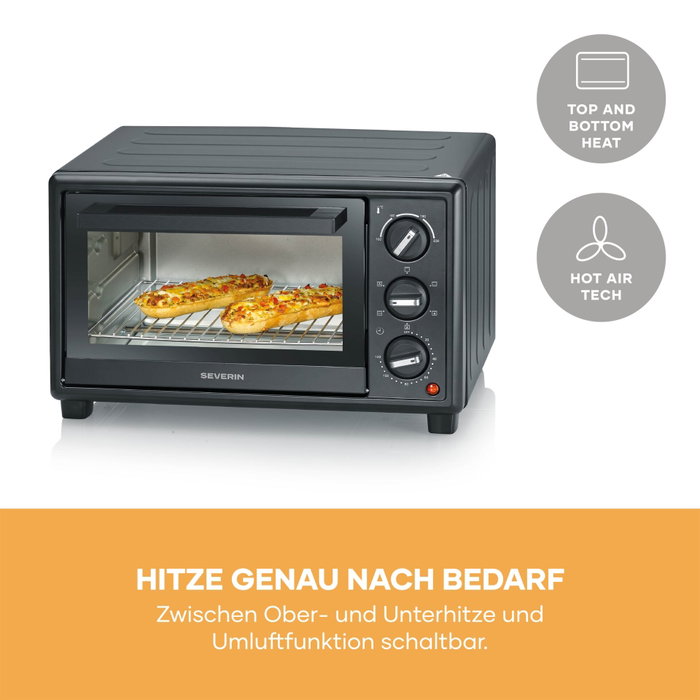 Severin TO 2079 Horno de hornear y tostar con rosticería Severin TO 2079 Horno de hornear y tostar con rosticería