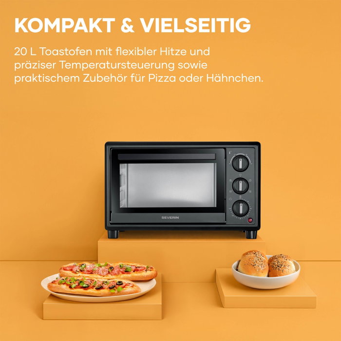 Severin TO 2079 Horno de hornear y tostar con rosticería Severin TO 2079 Horno de hornear y tostar con rosticería