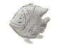 DKD Home Decor Decoración Metal Pez Decapé Blanco