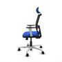 PIQUERAS Y CRESPO Silla de oficina Yunquera con mecanismo Sincro/Traslack Azul