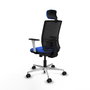 PIQUERAS Y CRESPO Silla de oficina Yunquera con mecanismo Sincro/Traslack Azul