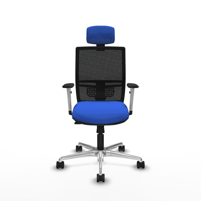 PIQUERAS Y CRESPO Silla de oficina Yunquera con mecanismo Sincro/Traslack Azul PIQUERAS Y CRESPO Silla de oficina Yunquera con mecanismo Sincro/Traslack Azul