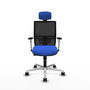 PIQUERAS Y CRESPO Silla de oficina Yunquera con mecanismo Sincro/Traslack Azul
