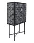 DKD Home Decor Bone 23 Mueble Bar Bicolor Negro 80 x 40 x 153 cm