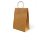 Blanca Bolsa kraft basika natural reciclado 90 gr asa retorcida 240x100x320 mm