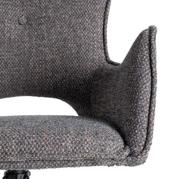 Ixia Silla Gris Tejido-Metal para Salón