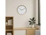 Maul Reloj Pared Cuarzo 30 cm Marco Madera Natural Clara