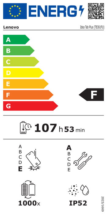 Lenovo Idea Tab Plus Tablet Android 15 - Pantalla 12.1" 2560x1600 WQXGA 90Hz, 8 GB RAM, 256 GB, Procesador MediaTek Dimensity 6400, Batería 10200 mAh, Color Gris Luna Grey