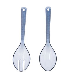 Set 2 Cubiertos Poliestireno Sunset Azul Quid 6,9x26 cm