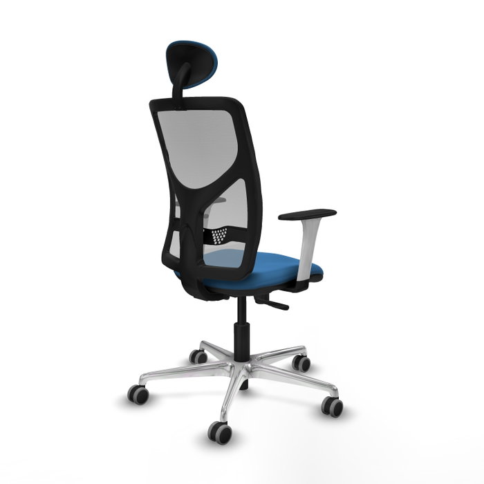 PIQUERAS Y CRESPO Silla de oficina Motilla con mecanismo Sincro, Azul claro y Gris PIQUERAS Y CRESPO Silla de oficina Motilla con mecanismo Sincro, Azul claro y Gris