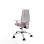 PIQUERAS Y CRESPO Silla de oficina Elche con mecanismo Asincro en color Rosa