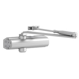 DUVER Cierrapuertas Con Brazo Articulado Tesa DC120 Sin Retención Acabado Plata